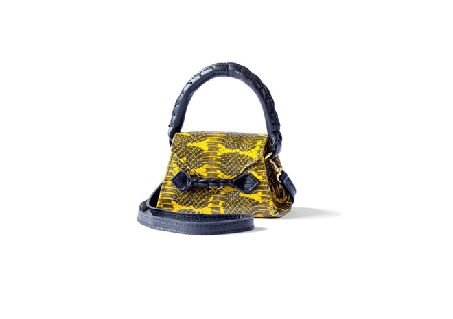 alt="Chic Ese Micro Top Handle Bag in a sleek design, featuring a structured silhouette and elegant handle, perfect for stylish outings, available at Pink Maison"