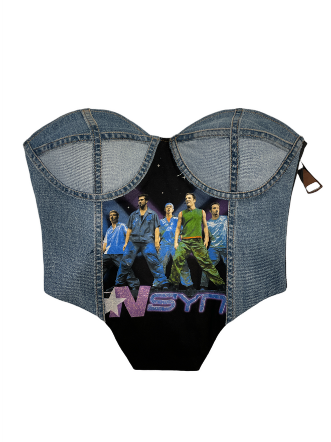 Alt="NSYNC, Vintage designer top in denim"