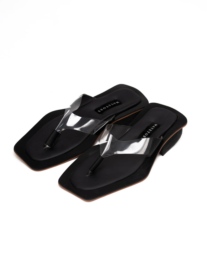 Transparent flip flop slippers